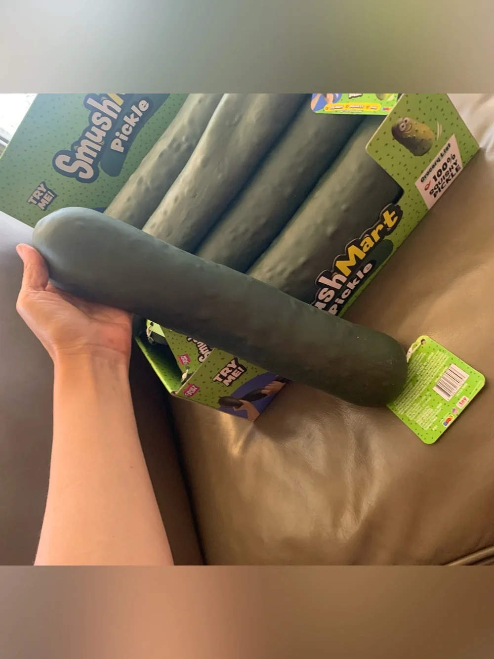 Giant Squishy 15-Inch Pickle 🥒 by RMS SmushMart